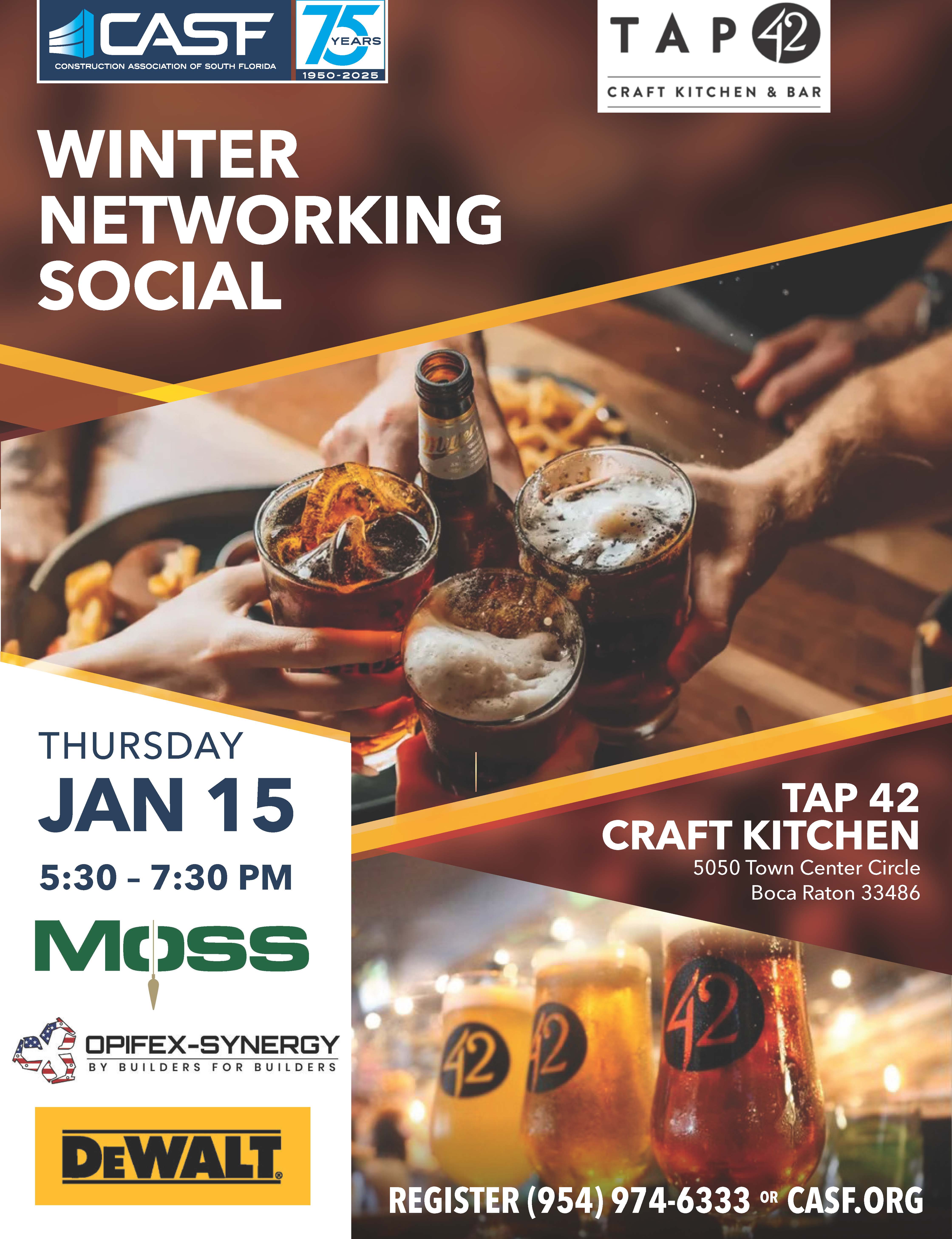 Construction of South Florida - Winter Networking Social - Tap 42